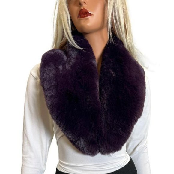 Accessories | Rabbit Faux Fur Collar Purple | Poshmark